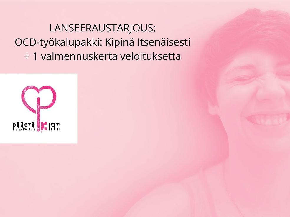 Lanseeraustarjous 10 ensimmäiselle! Päästä irti: OCD-työkalupakki – Kipinä Itsenäisesti 129€ + 1 valmennuskerta veloituksetta by Päästä irti Oy